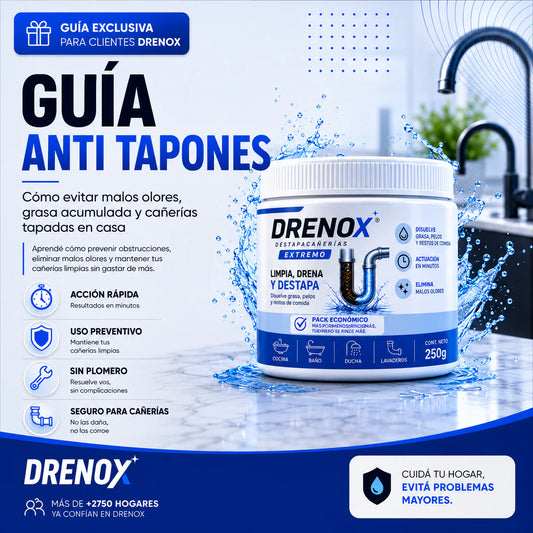 GUÍA ANTI TAPONES DRENOX